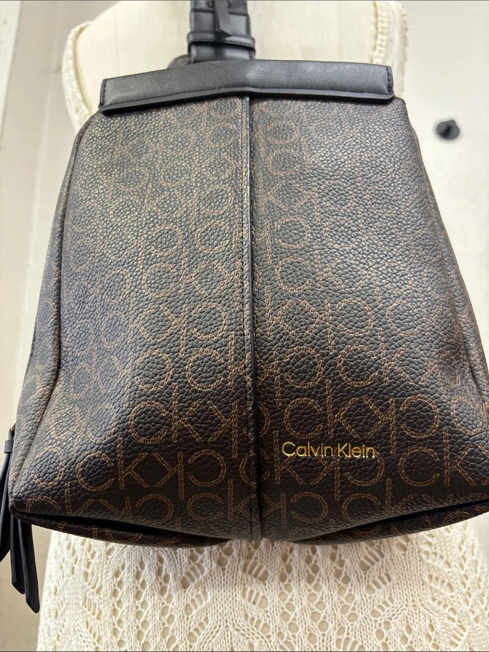 Calvin Klein Millie Signature Convertible Sling Backpack